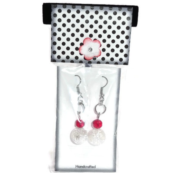 Handmade Beaded Dangle Earrings #43 - Picture 4 of 5